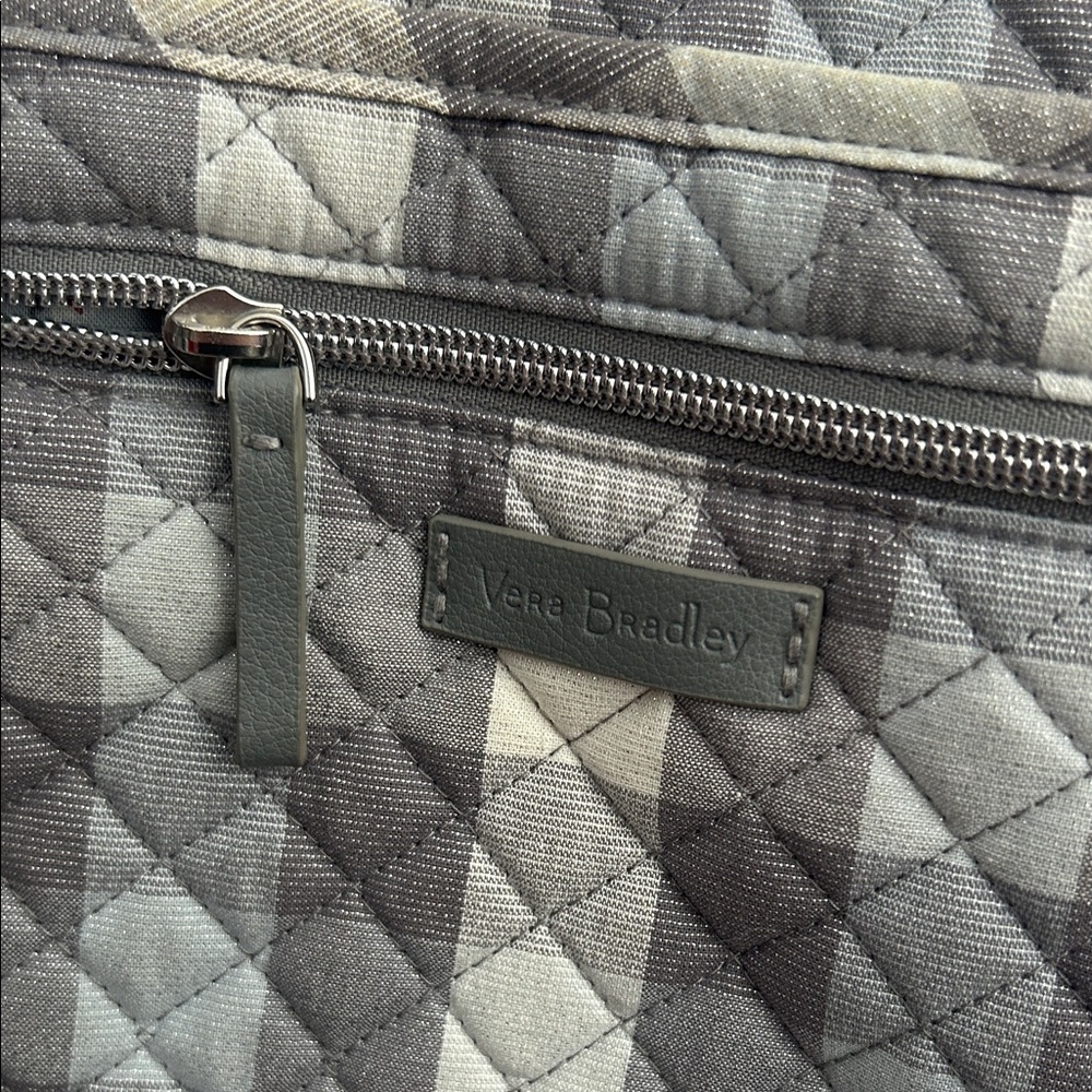 Vera Bradley Gray Quilted Tote Bag - Picture 2 of 9